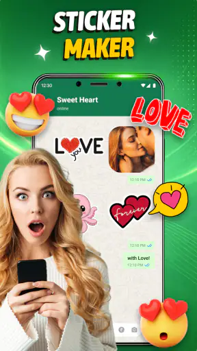 Romantic Love Sticker Maker screenshot 9