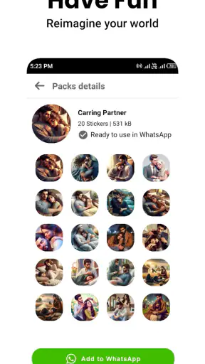Romantic Stickers WASticker.ly screenshot 11