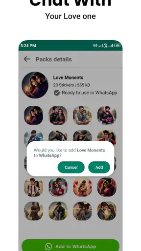 Romantic Stickers WASticker.ly screenshot 8
