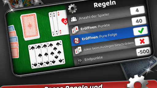 Rommé - Karten spielen offline screenshot 12