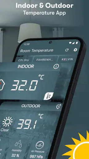 Raum temperatur messer screenshot 2