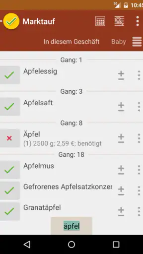 rShopping Einkaufsliste screenshot 3