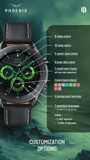 S4U Phoenix Luxury Watch Face screenshot 5