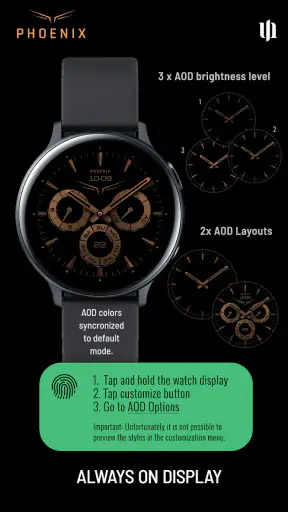 S4U Phoenix Luxury Watch Face screenshot 8