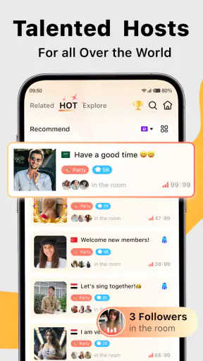 Saada Live Gruppen-Sprachchat screenshot 2