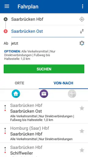 Saarfahrplan screenshot 2
