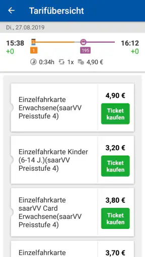 Saarfahrplan screenshot 4