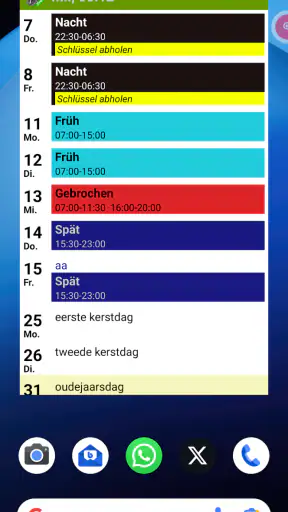 Schicht Kalender (FlexR) screenshot 8