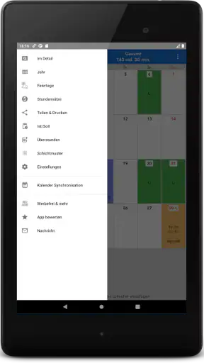ShiftCal+ Dienstplan Kalender screenshot 10