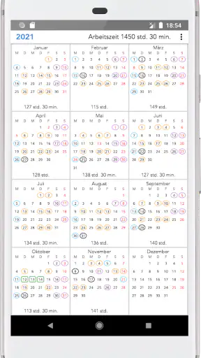 ShiftCal+ Dienstplan Kalender screenshot 2