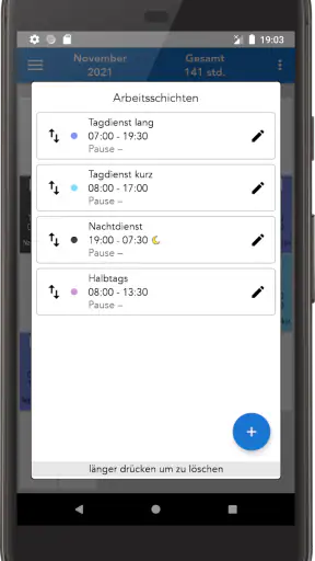 ShiftCal+ Dienstplan Kalender screenshot 5