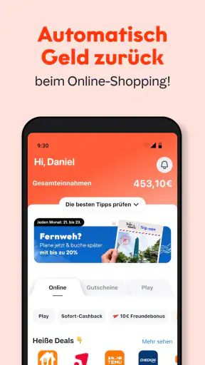 ShopBack. Deine Cashback App! screenshot 1