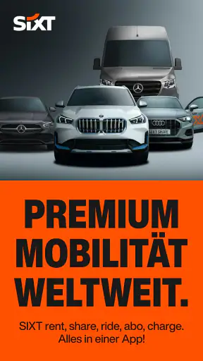 SIXT rent. share. ride. abo. screenshot 1