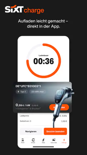 SIXT rent. share. ride. abo. screenshot 7