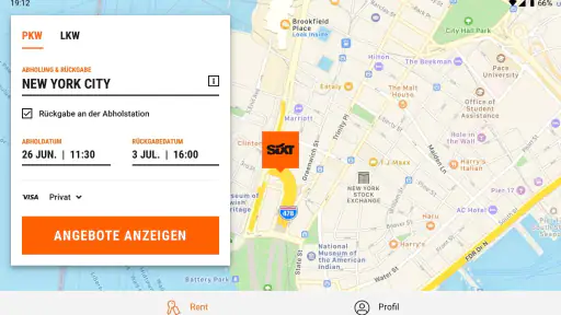 SIXT rent. share. ride. abo. screenshot 8