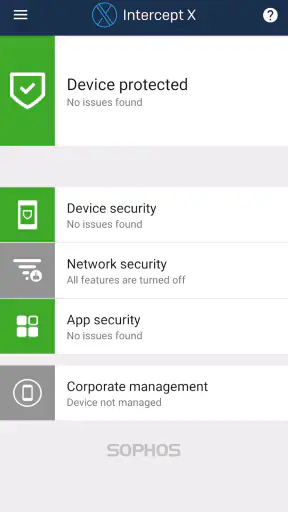 Sophos Intercept X for Mobile screenshot 1