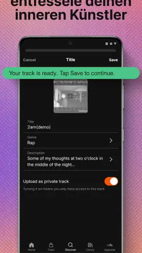SoundCloud: Musik entdecken screenshot