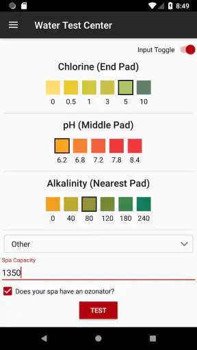 Spa Water Test by Canadian Spa screenshot 4