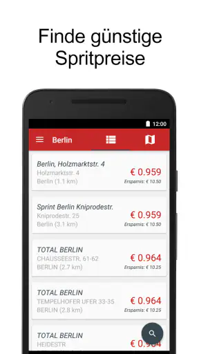 Spritpreise & Billig Tanken screenshot 1