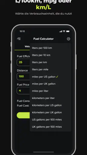 Spritrechner: Verbrauch screenshot 2