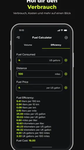 Spritrechner: Verbrauch screenshot 5