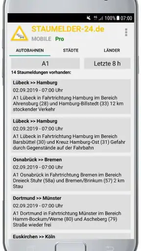 Staumelder MOBILE screenshot 2