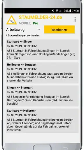 Staumelder MOBILE screenshot 3