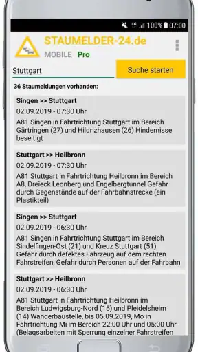 Staumelder MOBILE screenshot 4