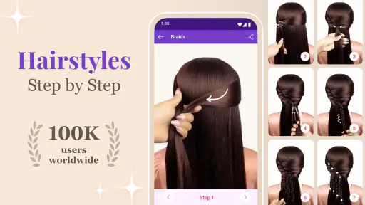 Frisuren app screenshot 1