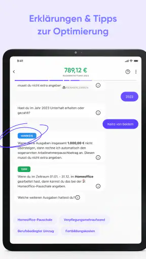 Steuerbot: Steuererklärung App screenshot 12