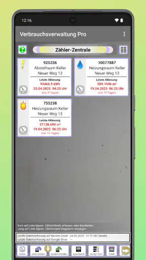 Strom & Zählerverwaltung screenshot 2