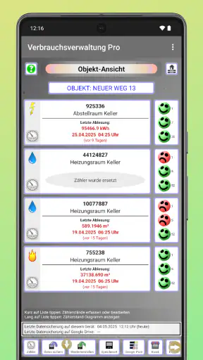 Strom & Zählerverwaltung screenshot 3