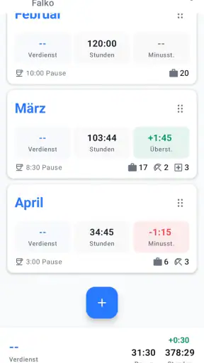 Stundenrechner screenshot 2