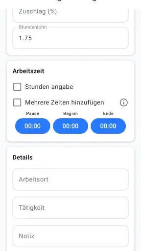 Stundenrechner screenshot 6