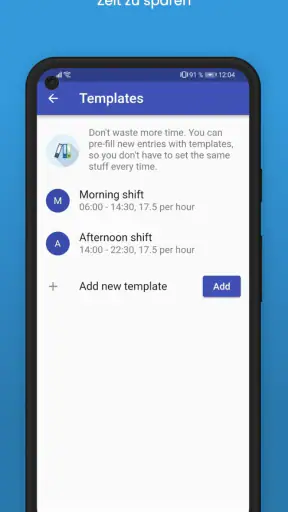 Stundenzettel Zeiterfassung screenshot 8