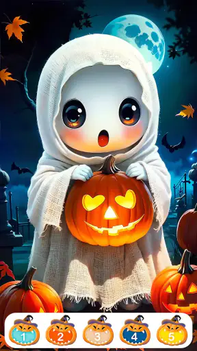Süße Halloween-Farbe screenshot 7