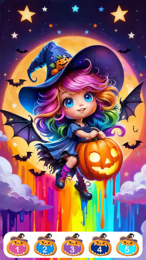 Süße Halloween-Farbe screenshot 9