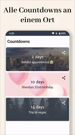 Tage bis – Countdown screenshot 1