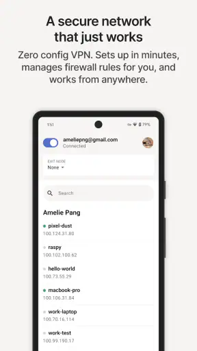 Tailscale screenshot 1