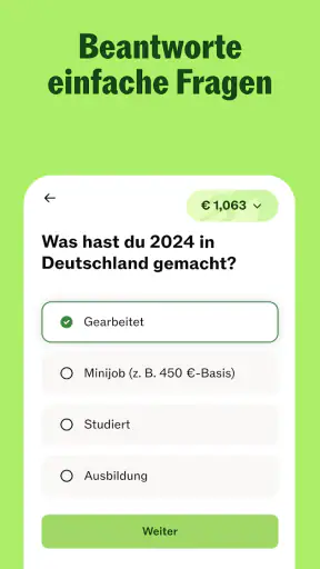 Taxfix: Online Steuererklärung screenshot 5
