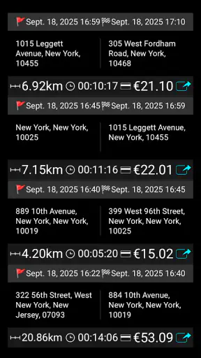 Taximeter. GPS-Taxi-Zähler. screenshot 8