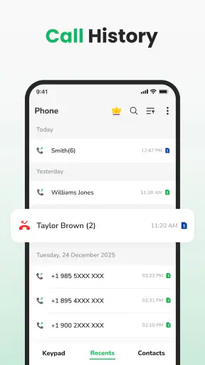 Telefon & amp; Kontakte screenshot 2