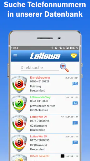 tellows - wer ruft an erkennen screenshot 2
