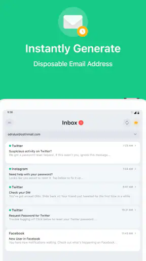 Temp Mail - Temporäre E-Mail screenshot 9