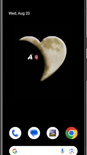 Text on Live Wallpaper screenshot 1