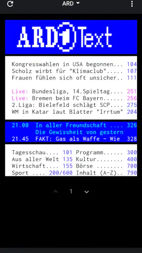 TextTV – Teletext Deutschland screenshot 1