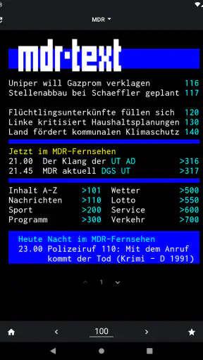 TextTV – Teletext Deutschland screenshot 8