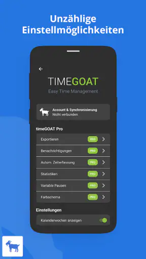 timeGOAT Zeiterfassung screenshot 11