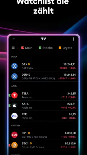 TradingView - Aktien und Börse screenshot 2