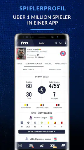 Transfermarkt Fußballdatenbank screenshot 3